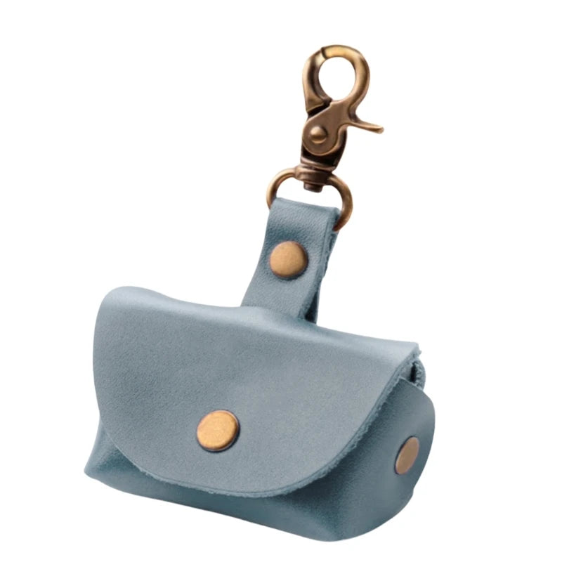 Portable Dog Collar Sturdy Pendant Leather Rings Holder Fashion Accessory for Special Occasions Daily Casual Use