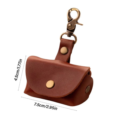 Portable Dog Collar Sturdy Pendant Leather Rings Holder Fashion Accessory for Special Occasions Daily Casual Use