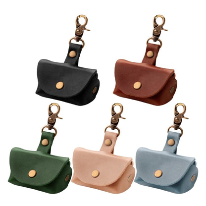 Portable Dog Collar Sturdy Pendant Leather Rings Holder Fashion Accessory for Special Occasions Daily Casual Use