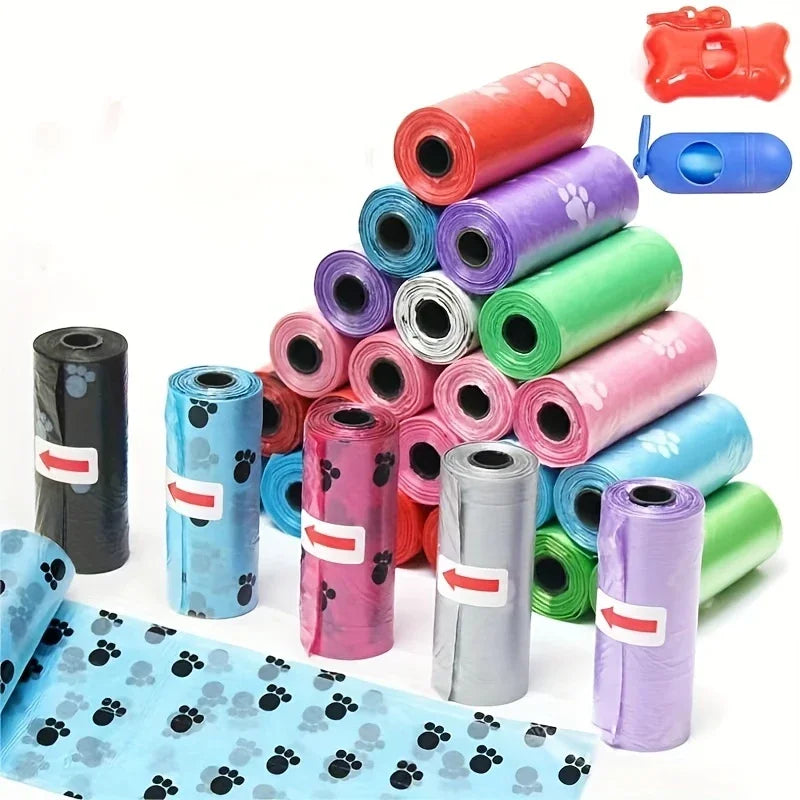 1500Pcs Random Color Dog Poop Bag Pet Poop Bags Dog Cat Waste Pick up Clean Bag for Puppy Dogs Random Color Pet Supplies