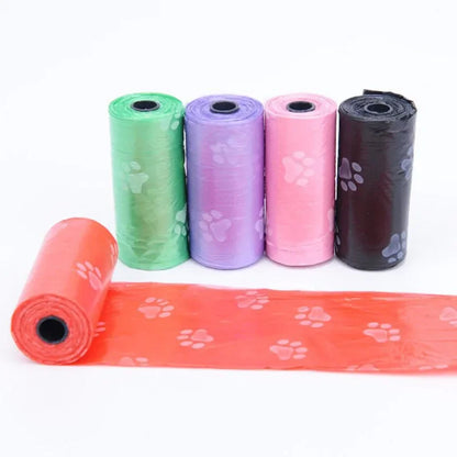 1 Roll 15Pcs Pet Poop Bag Multipurpose Carrier Garbage Clean Dog Waste Poop Bag Dog Accessories Pet Supplies Pet Trash Bags