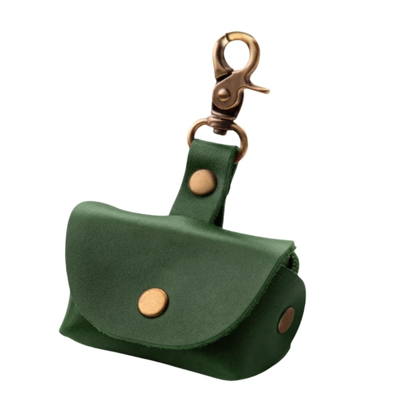 Portable Dog Collar Sturdy Pendant Leather Rings Holder Fashion Accessory for Special Occasions Daily Casual Use