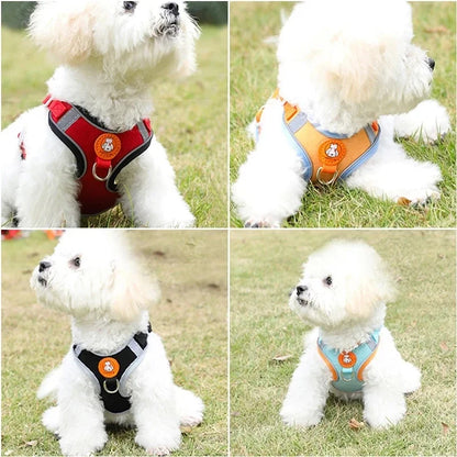 Pet Dog Harness Breathable Reflective Dog Harness Adjustable Harness Dog for Kitten Puppy Pet Accessories for Small Dogs