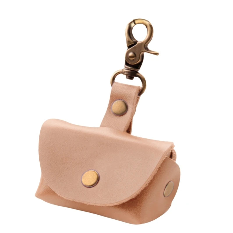 Portable Dog Collar Sturdy Pendant Leather Rings Holder Fashion Accessory for Special Occasions Daily Casual Use